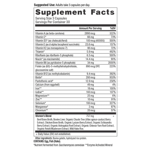 Ancient Multivitamin Women's | Capsules (90 Capsules)